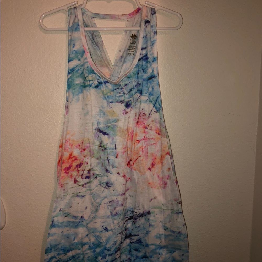 Tie Dye tank top with cross back